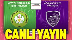 Vestel Manisa BBS – Afyon Belediye Yüntaş canlı yayin