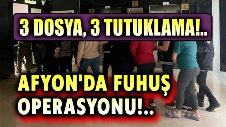 Afyon’da fuhush operasyonu: 3 kişi tutuklandı!..