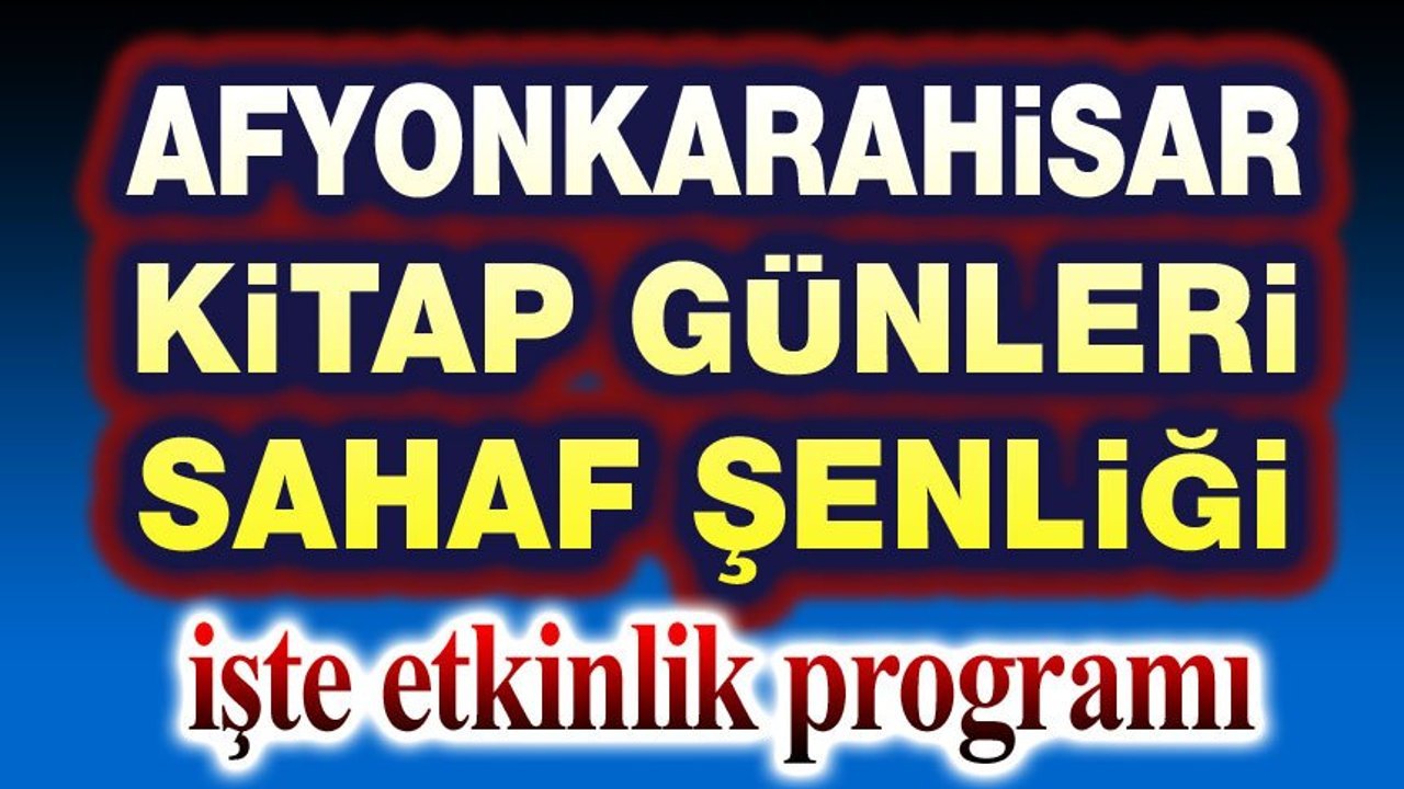 Kitap Günleri ve Sahaf Şenliği başlıyor