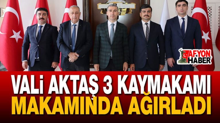 Vali Aktaş Kaymakamlara Başarılar Diledi